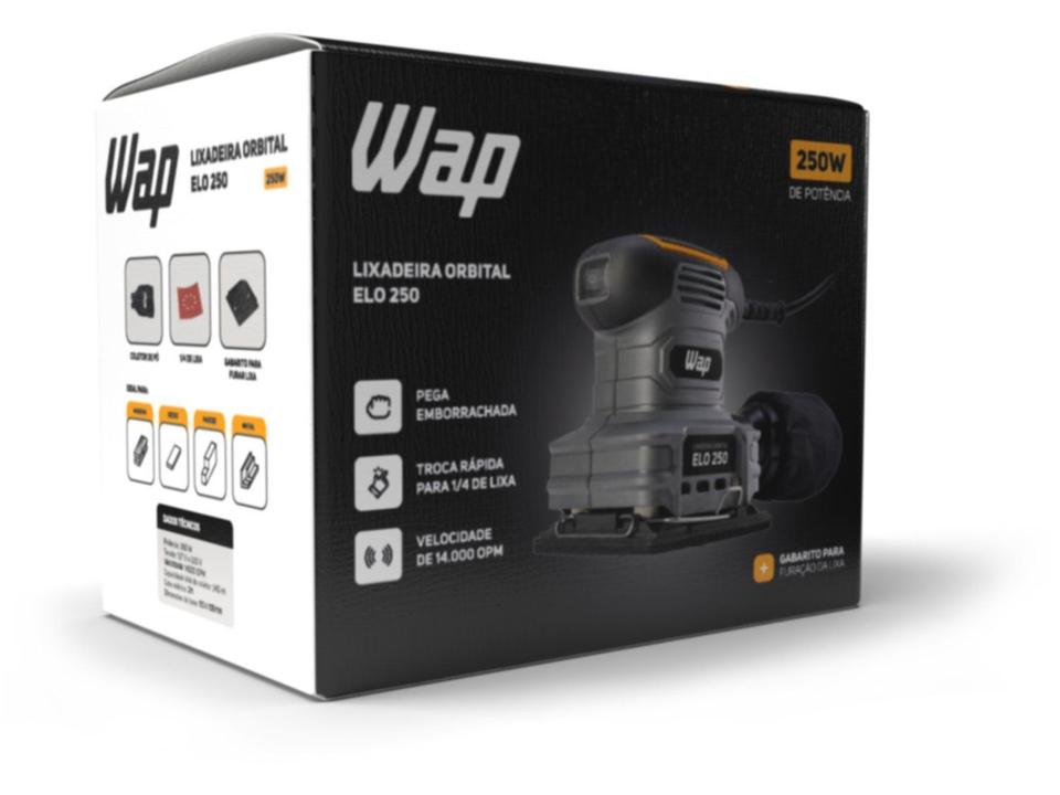 Lixadeira Orbital Wap Elétrica 250W 6 Peças ELO 250 - 10