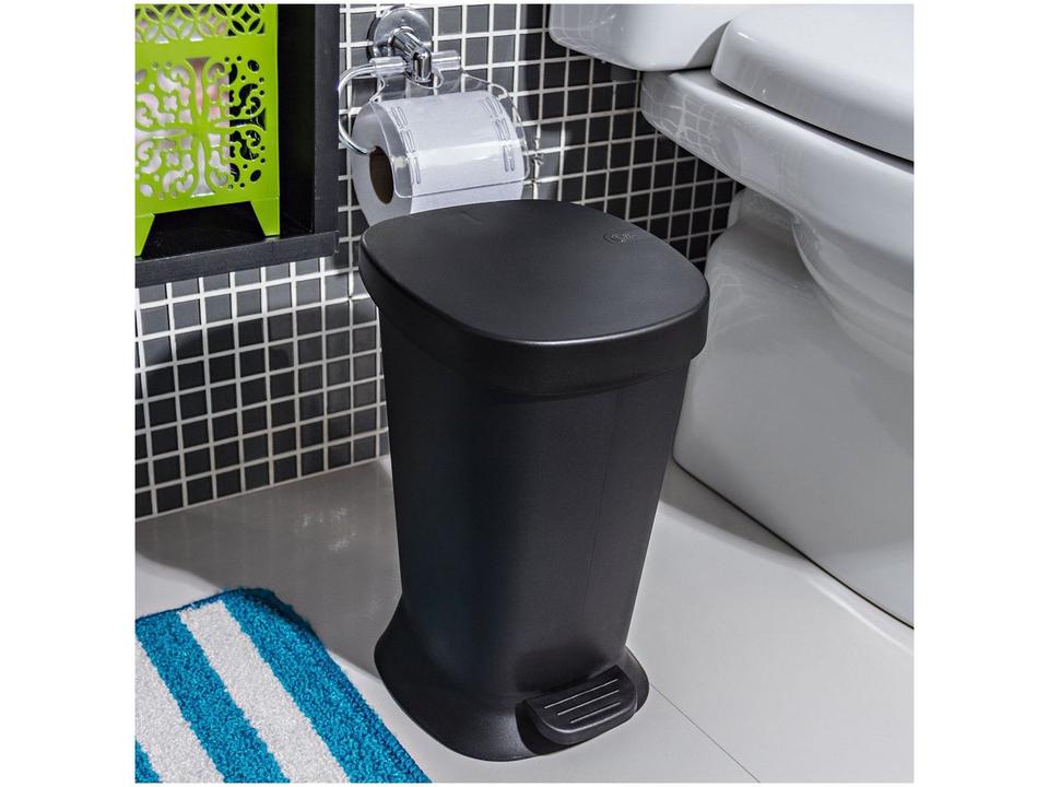 Lixeira de Plástico com Pedal e Tampa 5L Coza - 1