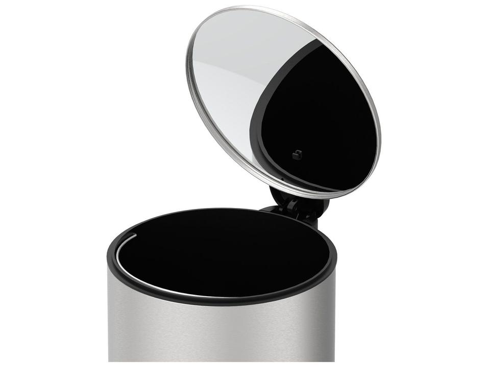 Lixeira Inox com Tampa com Pedal 12L Brinox Spin - 3