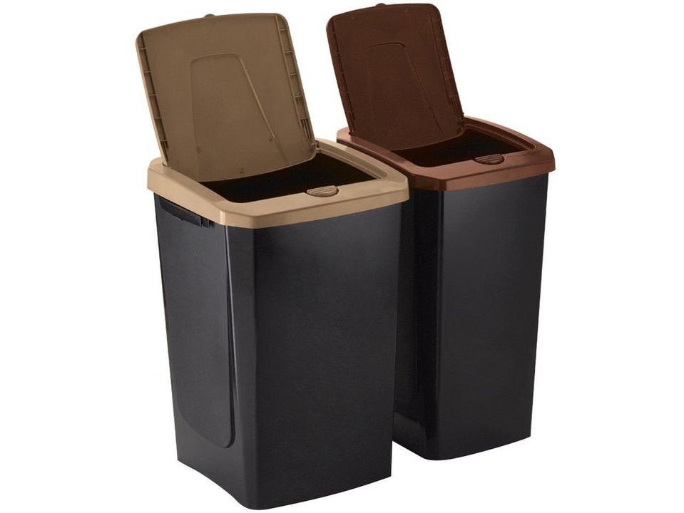 Lixeira Reciclável com Tampa 2 Peças Arthi - 1