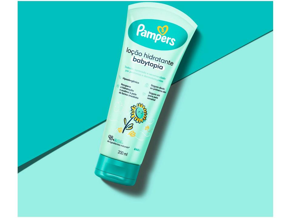 Loção Hidratante Corporal Pampers Babytopia Infantil 200ml - 1