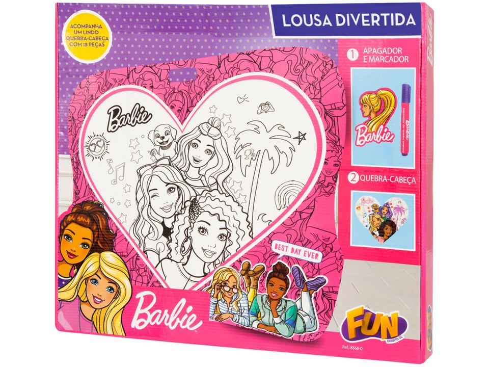 Lousa Branca Infantil Barbie Divertida - 5