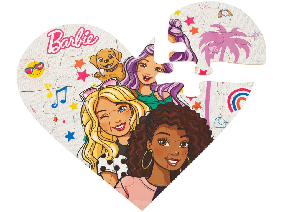 Lousa Branca Infantil Barbie Divertida - 1