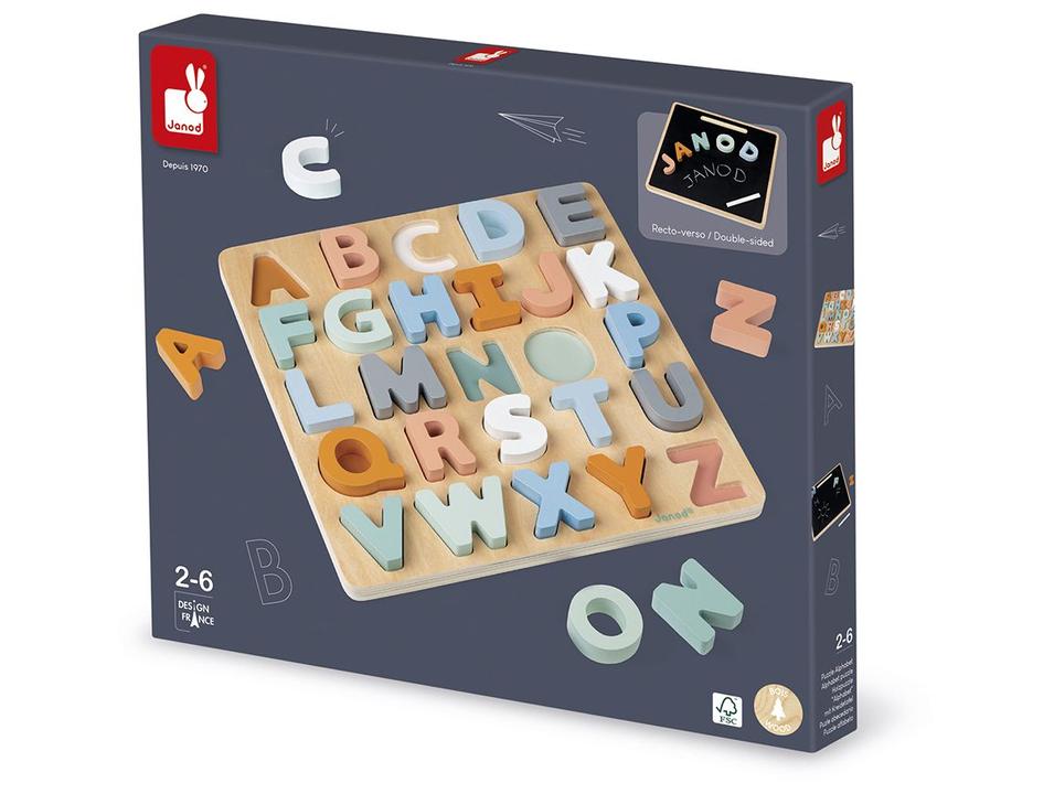 Lousa de Encaixe Infantil com 26 letras - 10