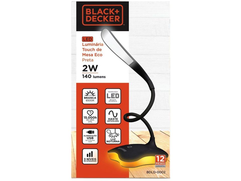 Luminária de Mesa de LED Black+Decker - 4