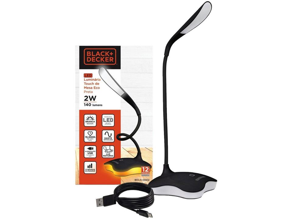 Luminária de Mesa de LED Black+Decker - 3