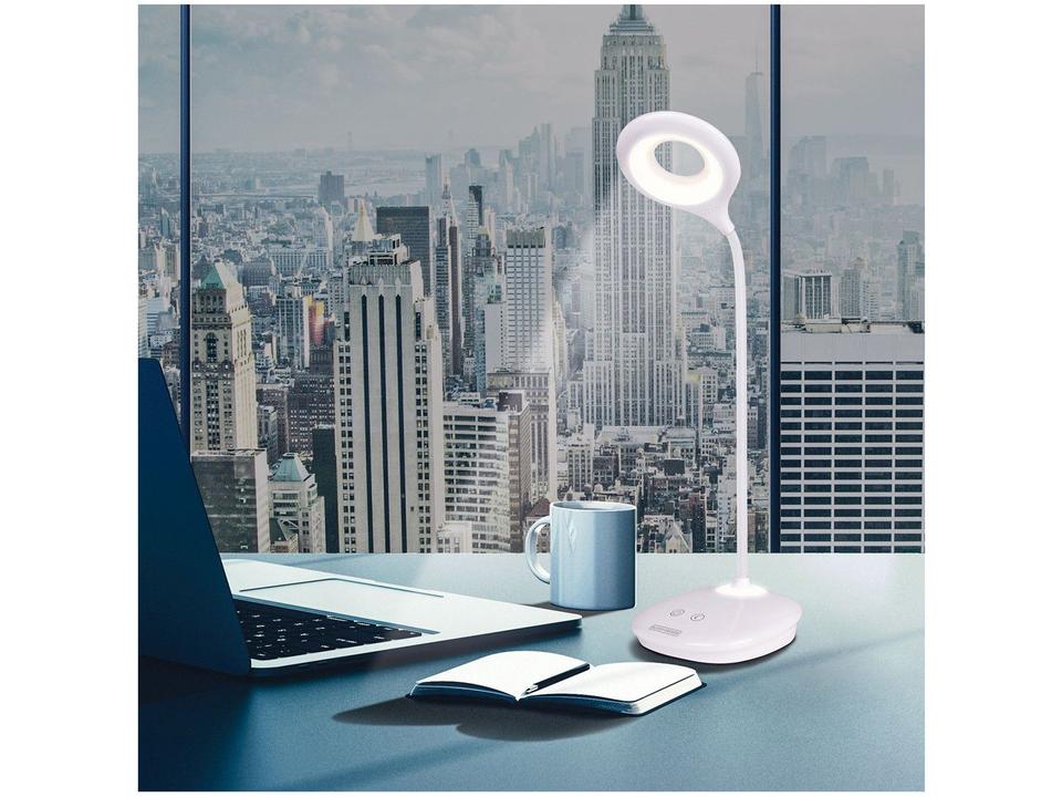 Luminária de Mesa LED 3 Intensidades - Touch Recarregável Preta Black + Decker - 3