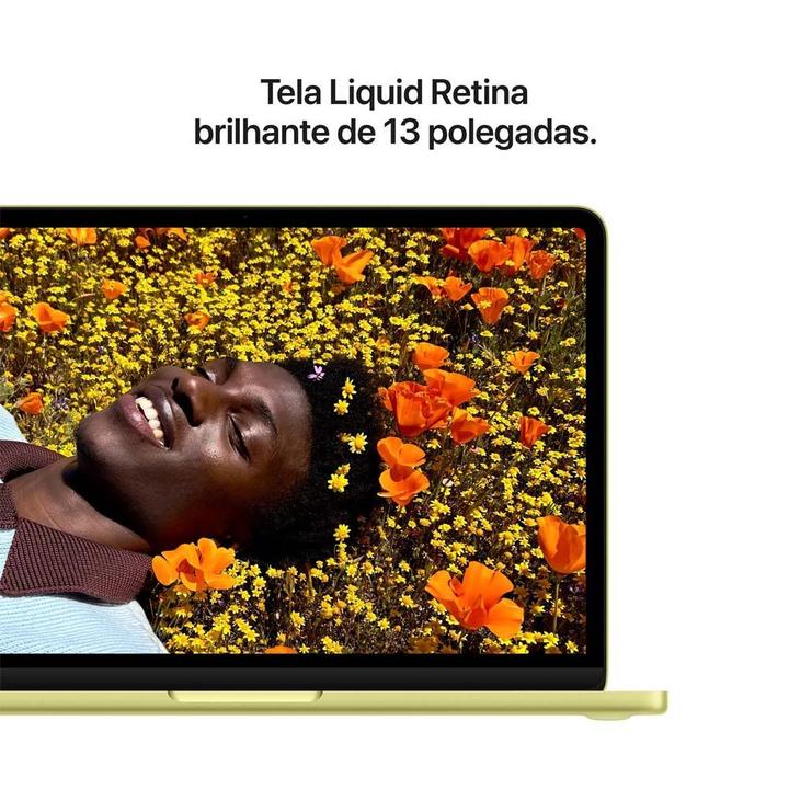 MacBook Neo Apple 13" Chip A18 Pro CPU de 6 núcleos GPU de 5 núcleos 256GB Amarelo-cítrico - 4