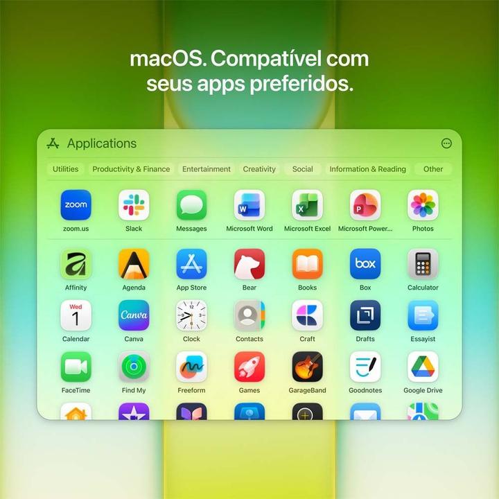 MacBook Neo Apple 13" Chip A18 Pro CPU de 6 núcleos GPU de 5 núcleos 256GB Amarelo-cítrico - 5