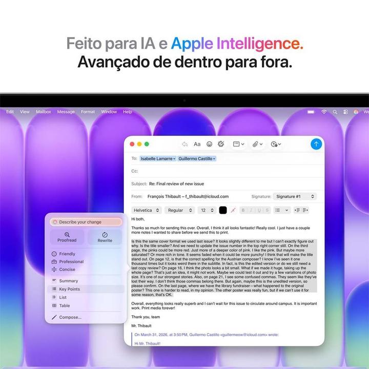 MacBook Neo Apple 13" Chip A18 Pro CPU de 6 núcleos GPU de 5 núcleos 256GB Prateado - 6