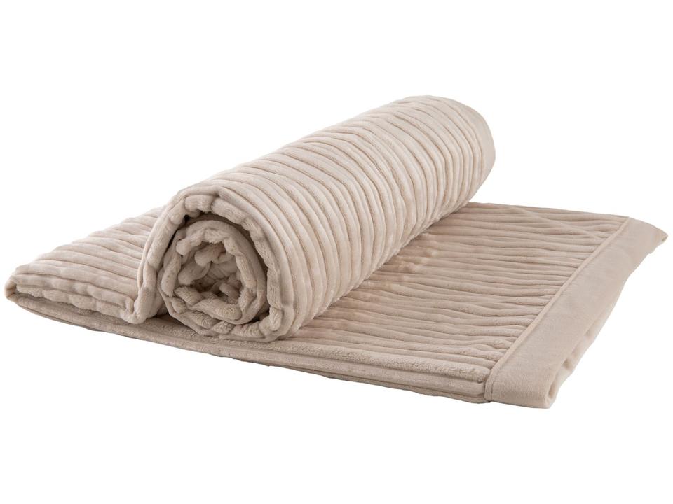 Manta Casal de Poliéster Karsten Linhares Areia - 4