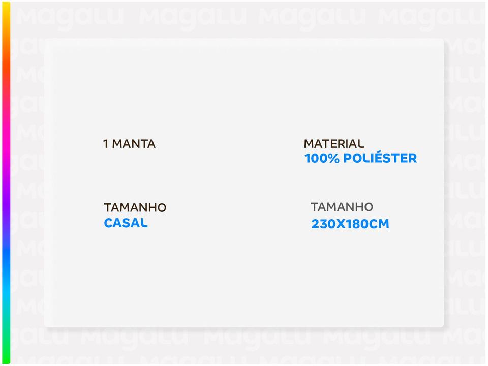 Manta Casal de Poliéster Karsten Linhares Areia - 1