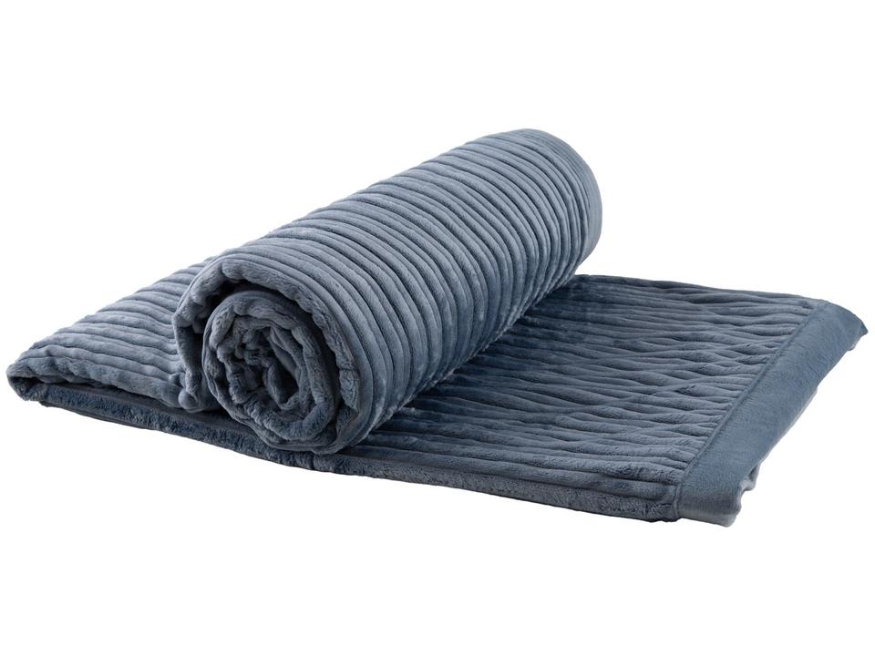 Manta Casal de Poliéster Karsten Linhares Azul Allure - 4