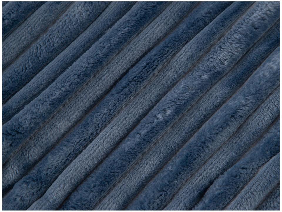 Manta Casal de Poliéster Karsten Linhares Azul Allure - 6