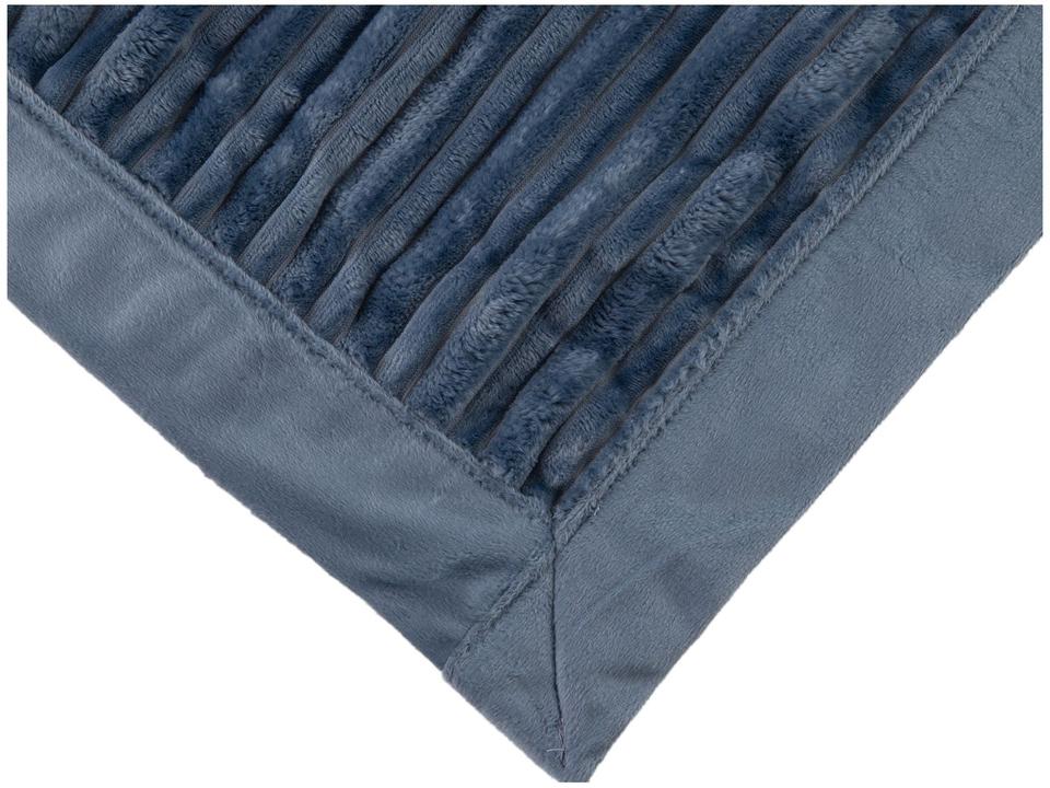 Manta Casal de Poliéster Karsten Linhares Azul Allure - 5