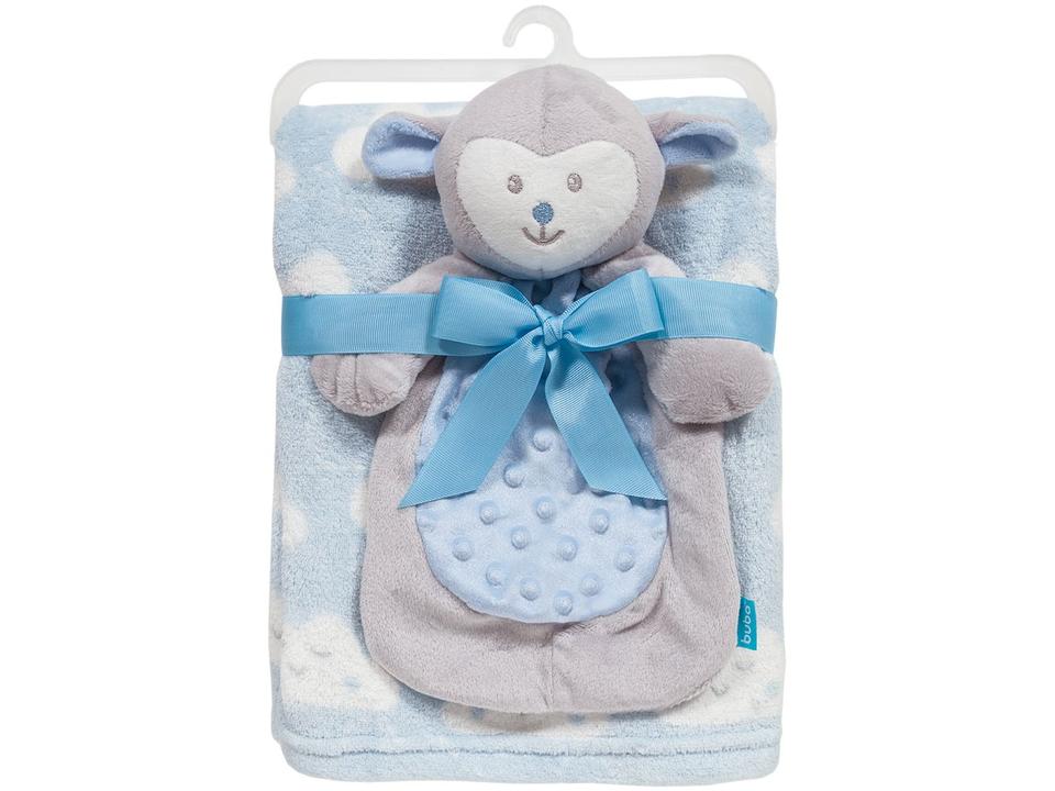 Manta Infantil Berço de Poliéster Buba Ovelhinha Azul