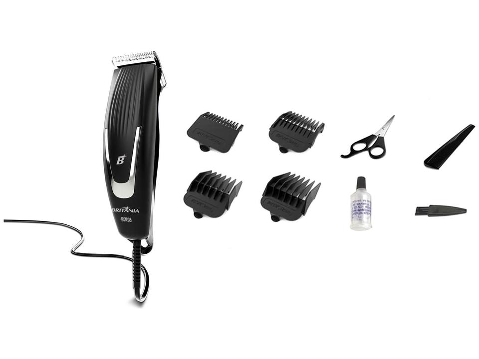 Máquina de Cortar Cabelo Britânia BCR03 5 Níveis de Altura 1 Velocidade - 2