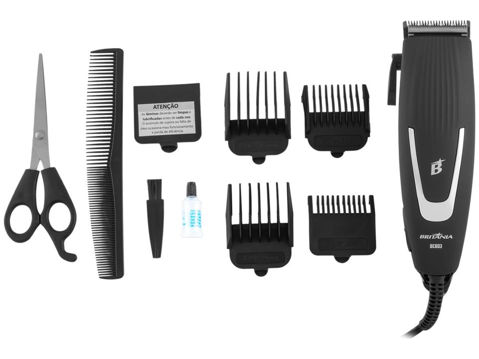 Máquina de Cortar Cabelo Britânia BCR03 5 Níveis de Altura 1 Velocidade - 3