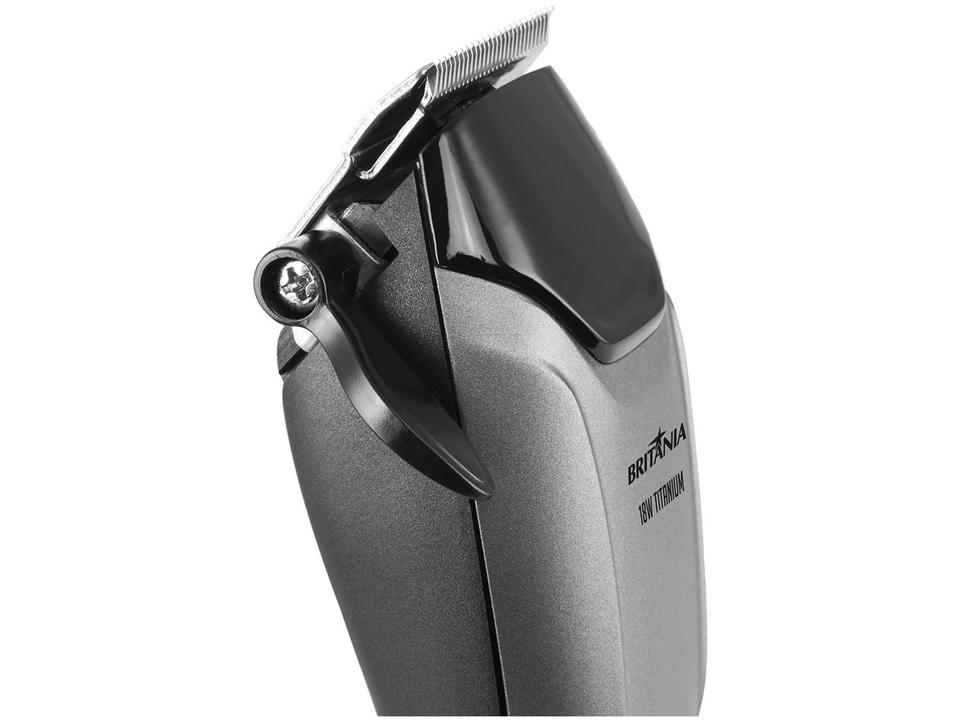Máquina de Cortar Cabelo Britânia BCR18T Titanium 5 Níveis de Altura 1 Velocidade - 4