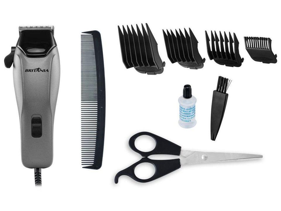 Máquina de Cortar Cabelo Britânia BCR18T Titanium 5 Níveis de Altura 1 Velocidade - 2