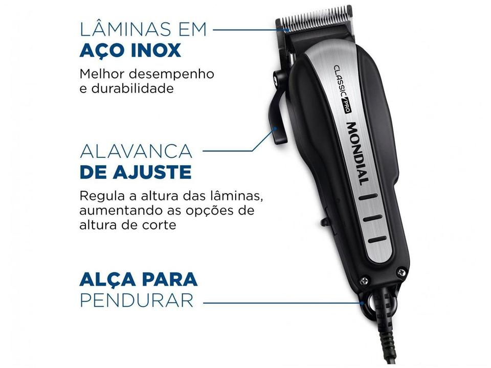 Máquina de Cortar Cabelo Mondial Classic Pro - 3