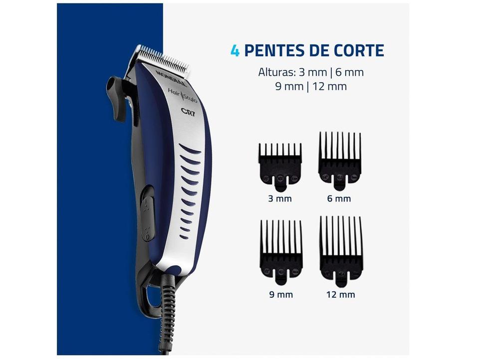Máquina de Cortar Cabelo Mondial CR-07 - 2