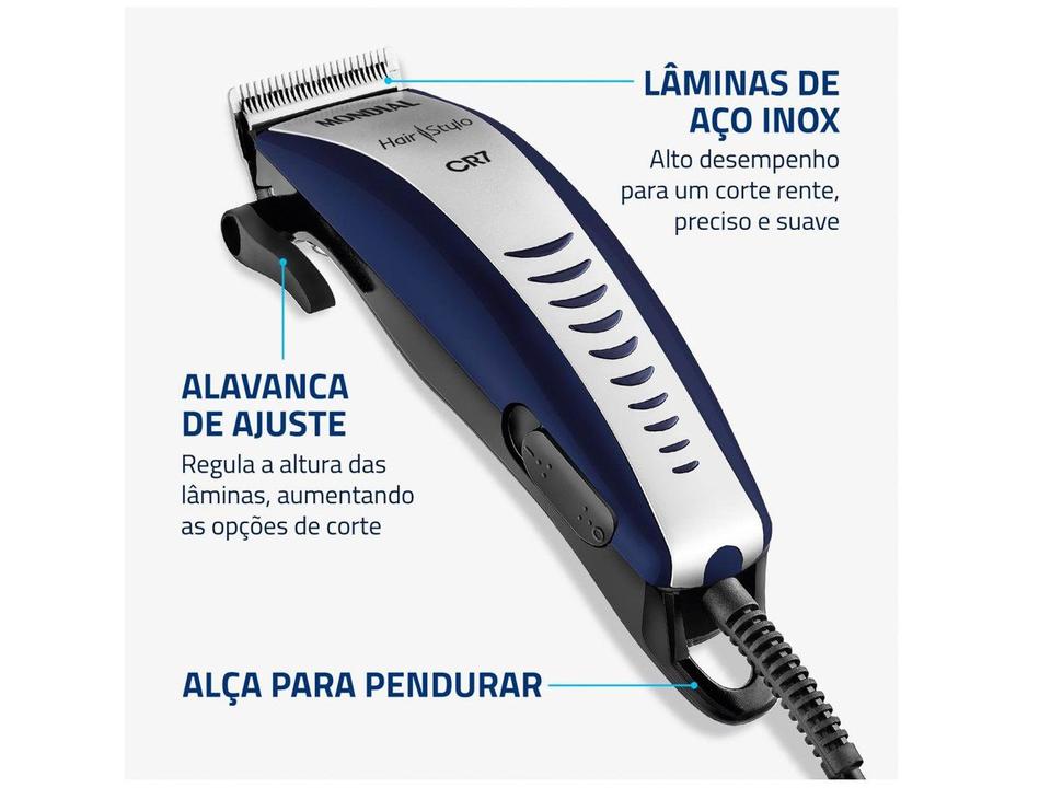 Máquina de Cortar Cabelo Mondial CR-07 - 3