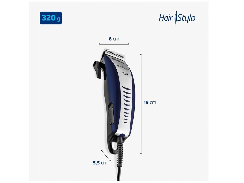 Máquina de Cortar Cabelo Mondial CR-07 - 5