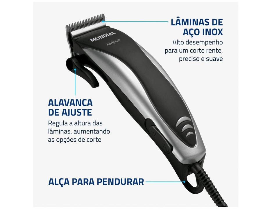 Máquina de Cortar Cabelo Mondial Hair Stylo - 3