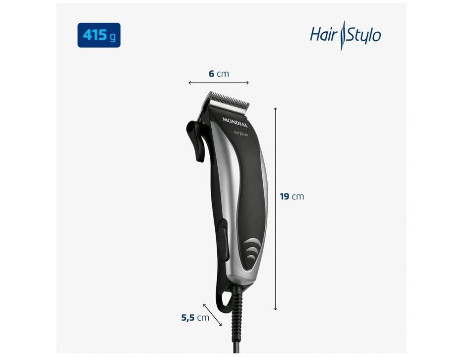 Máquina de Cortar Cabelo Mondial Hair Stylo - 5