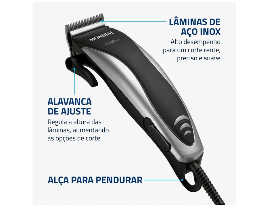 Máquina de Cortar Cabelo Mondial Hair Stylo - 3