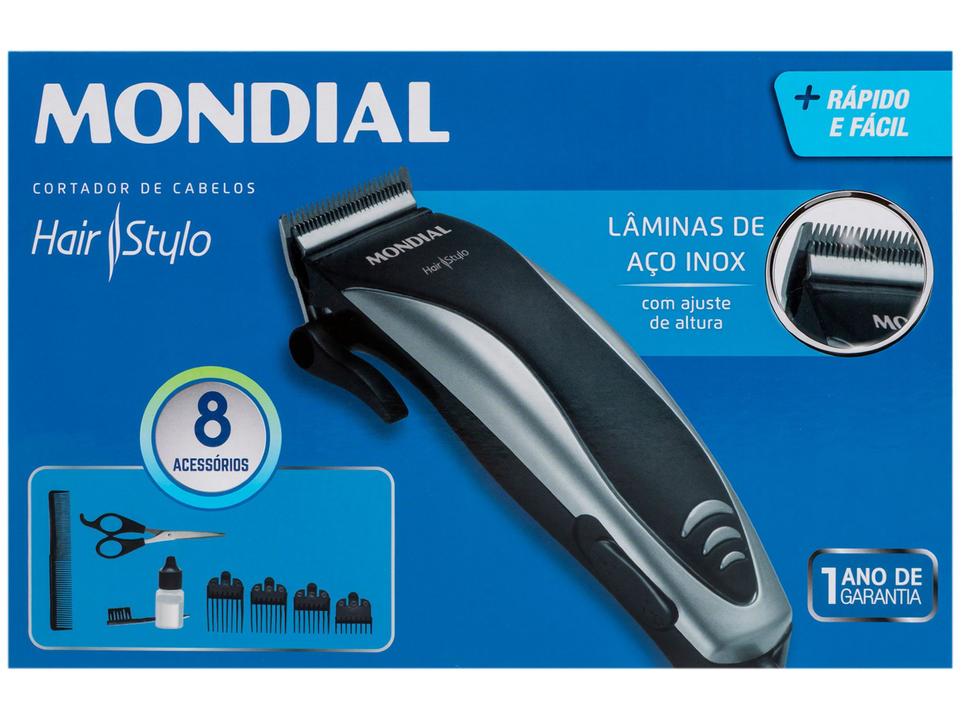 Máquina de Cortar Cabelo Mondial Hair Stylo - 18