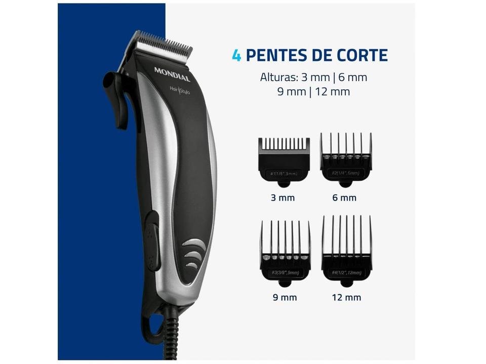 Máquina de Cortar Cabelo Mondial Hair Stylo - 2