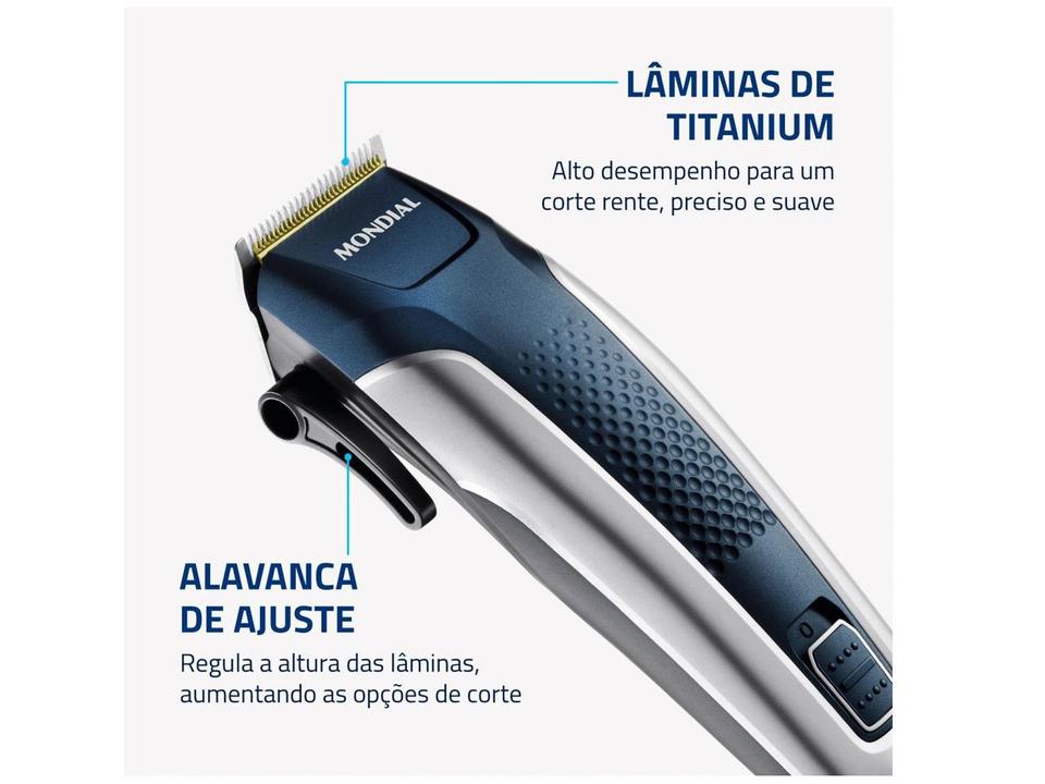 Máquina de Cortar Cabelo Mondial Titanium Power - 3