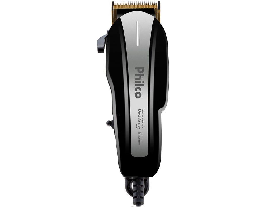 Máquina de Cortar Cabelo Philco Dual Action - 4 Níveis de Altura 1 Velocidade - 110 V - 9