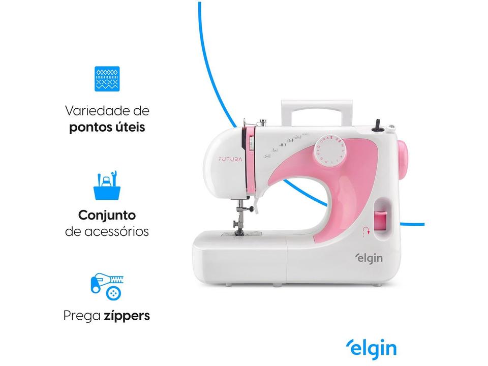 Máquina de Costura Elgin Jx2040 Futura 10 Pontos - 4