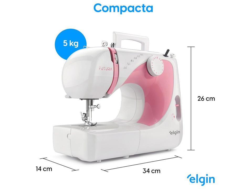 Máquina de Costura Elgin Jx2040 Futura 10 Pontos - 7