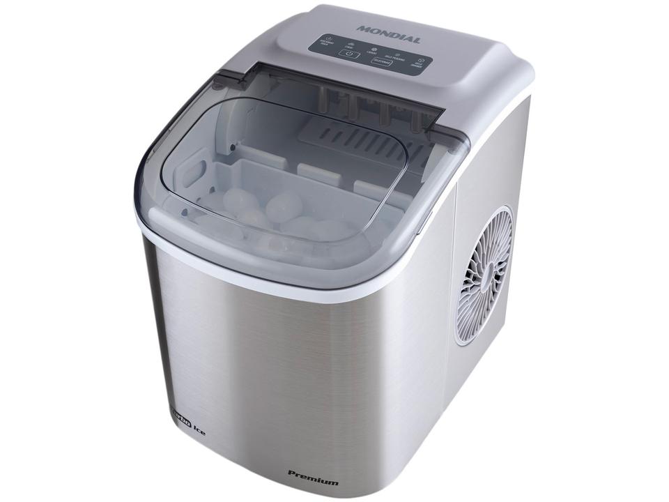 Máquina de Gelo Turbo Ice Premium MG-12-GI Mondial 12kg Cinza - 10