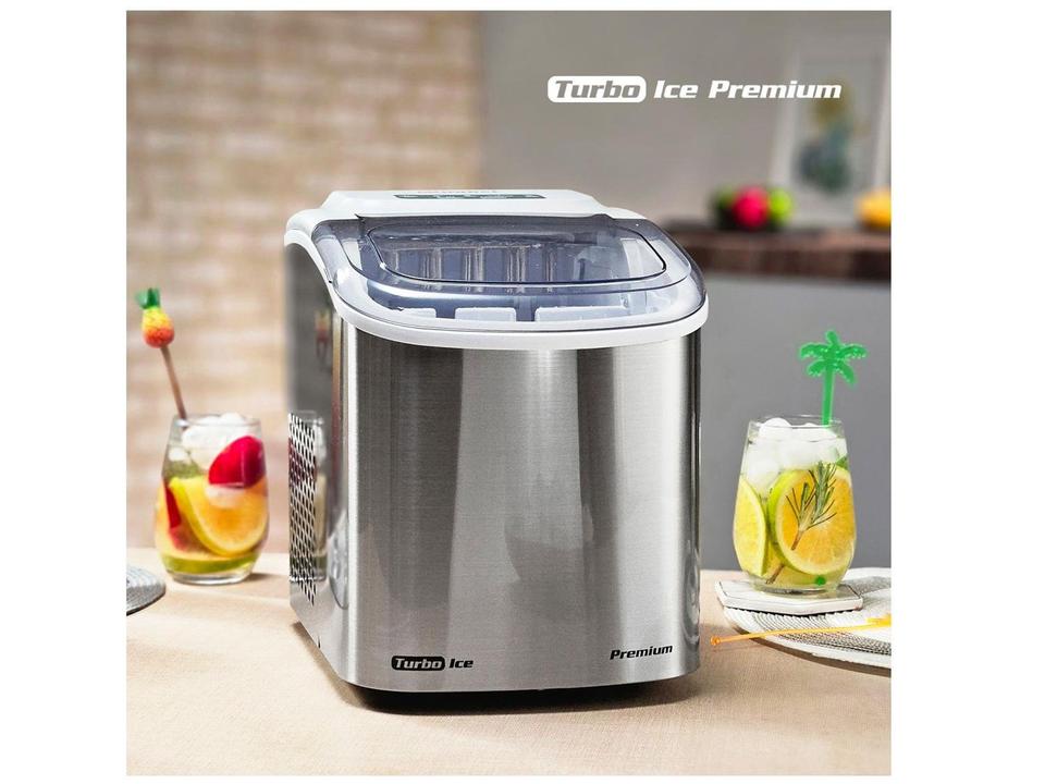 Máquina de Gelo Turbo Ice Premium MG-12-GI Mondial 12kg Cinza - 9