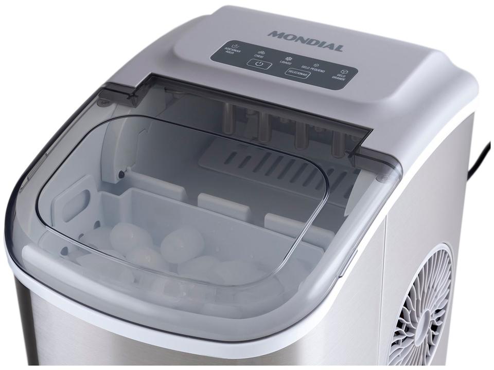 Máquina de Gelo Turbo Ice Premium MG-12-GI Mondial 12kg Cinza - 13