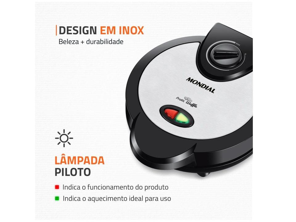 Máquina de Waffle Mondial Pratic GW-01 1200W - 5