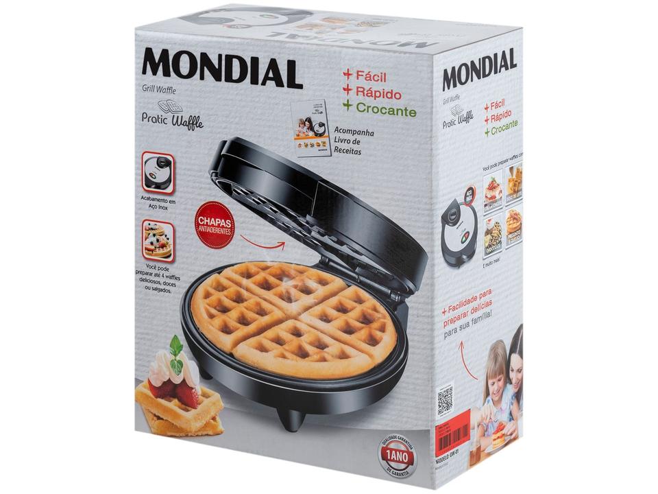 Máquina de Waffle Mondial Pratic GW-01 1200W - 13