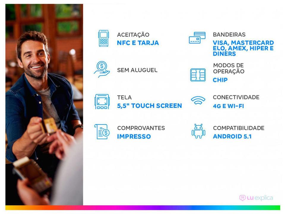 Maquininha MagaluPay Smart Sem Aluguel - 1