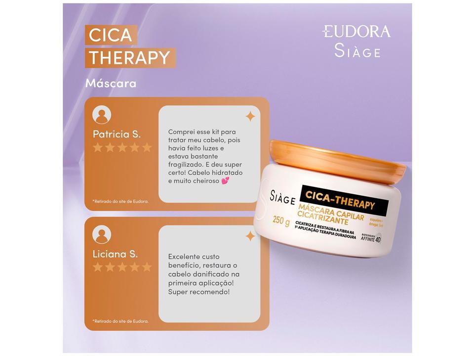 Máscara Capilar Cicatrizante Eudora Siàge Cica Therapy 250g - 2