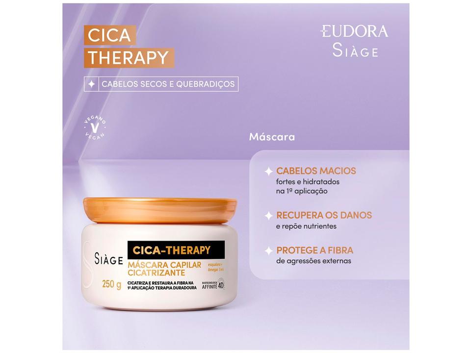 Máscara Capilar Cicatrizante Eudora Siàge Cica Therapy 250g - 1