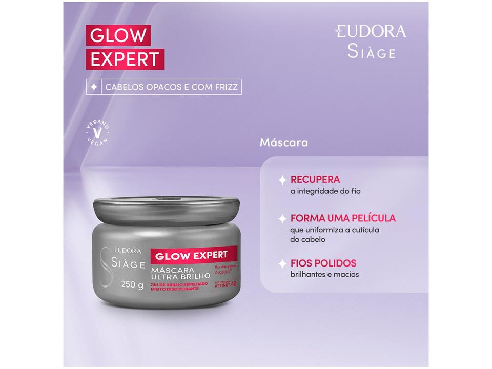 Máscara Capilar Eudora Siàge Glow Expert 250g - 2