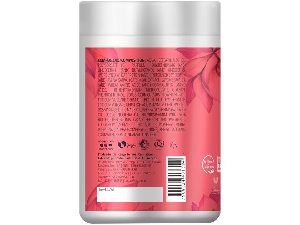 Máscara de Hidratação Inoar Flor de Lótus - Résistance 1kg - 1