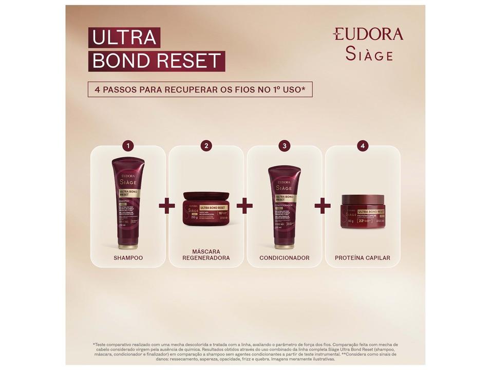 Máscara de Reconstrução e Regeneração Profunda Eudora Siàge Ultra Bond Reset 250g - 3