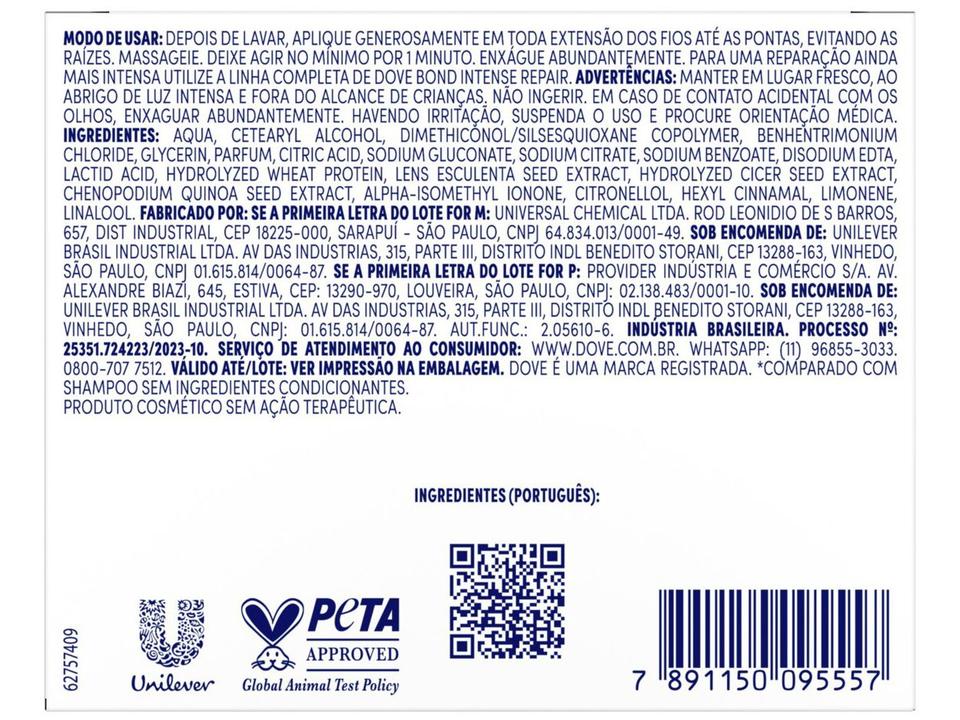 Máscara de Tratamento Dove Bond Intense Repair 10 em 1 250g - 8
