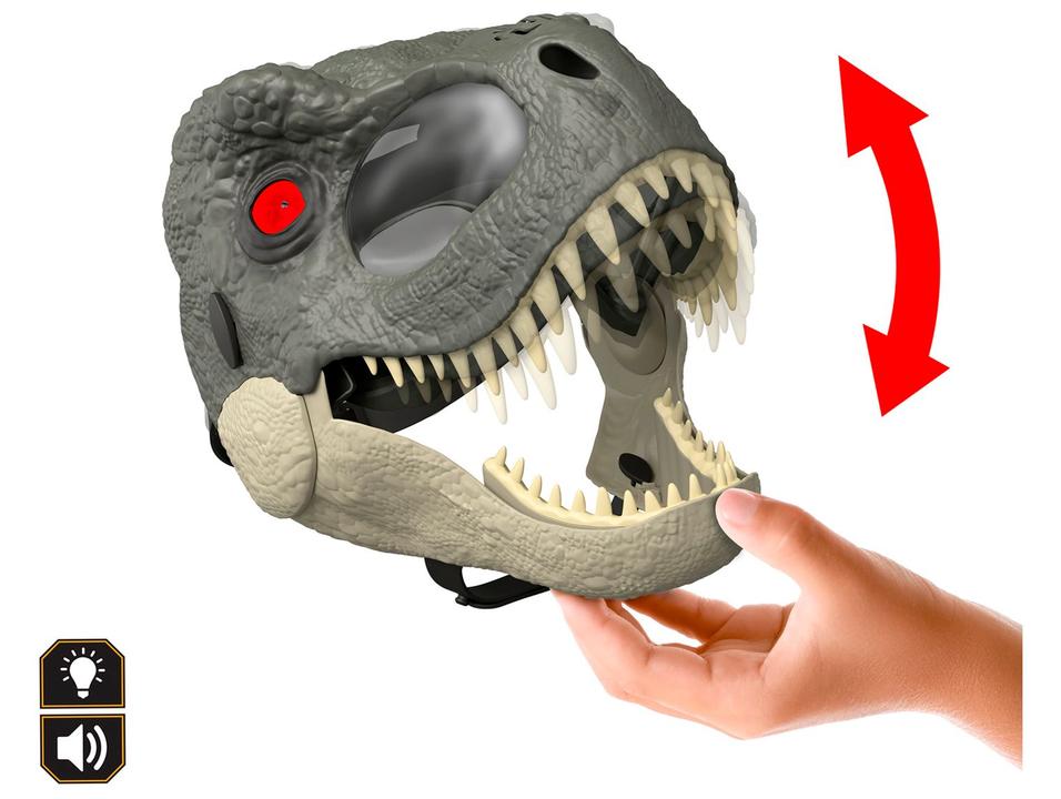 Máscara Jurassic World Rebirth Tiranossauro - 2